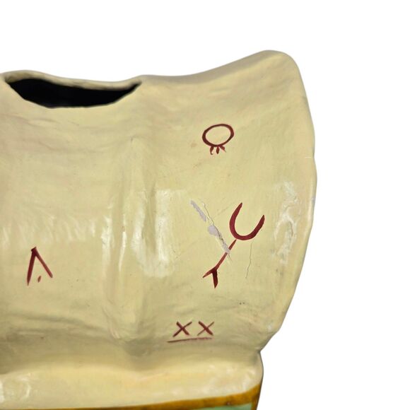 CLAY ART Covered Wagon Hand Painted Papier Mache Tissue Dispenser Box Cover - Picture 11 of 15